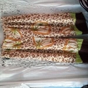 Donnkenny vintage animal print pants XL